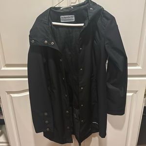Hooded weather shield jacket